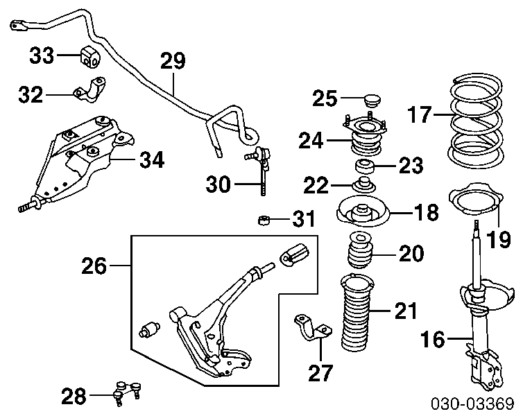 Купити 546180B000 Nissan/Infiniti Тяжка стабілізатора переднього