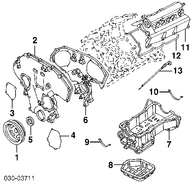 Піддон масляний картера двигуна на Nissan Maxima (A33)