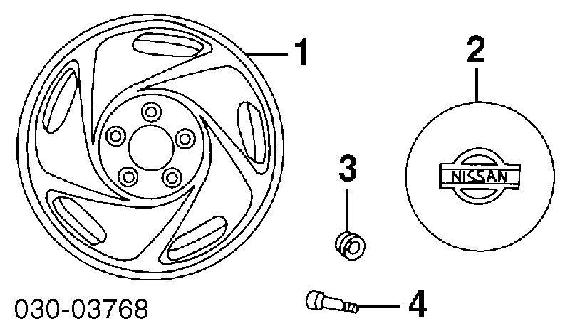 Колісні гайки 4022440P00 Nissan/Infiniti