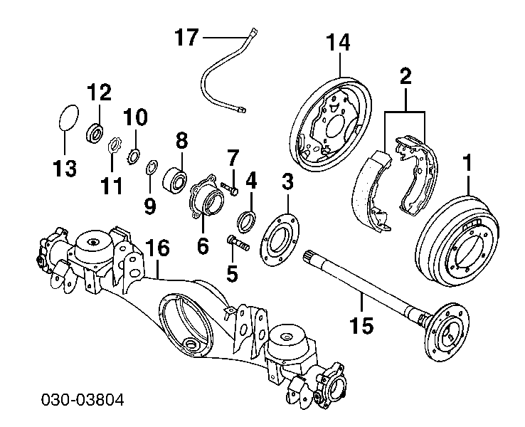 Шланг гальмівний задній 1987481818 Bosch