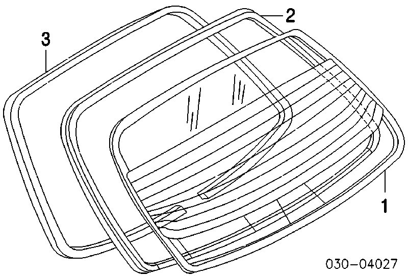 797502Y010 Nissan/Infiniti Накладка заднього скла