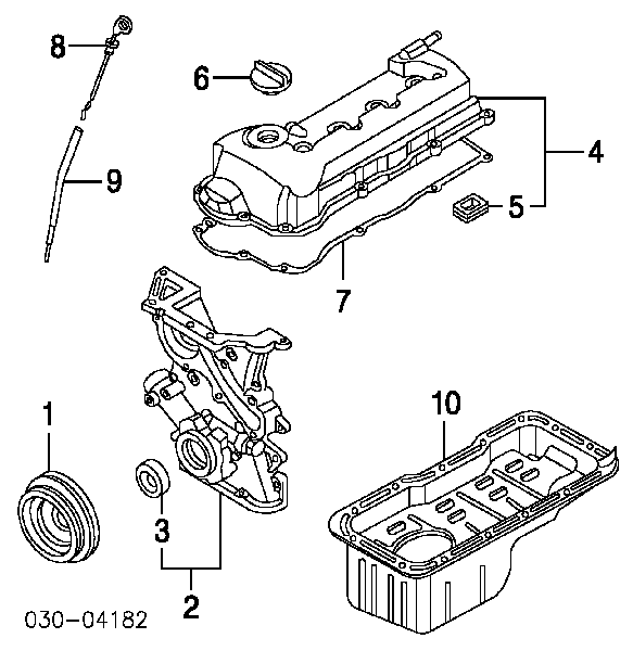 Прокладка клапанної кришки двигуна, внутрішня Nissan Almera 2 (N16) (Нісан Альмера)