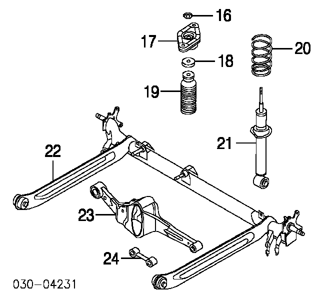 Амортизатор задній 562104Z625 Nissan