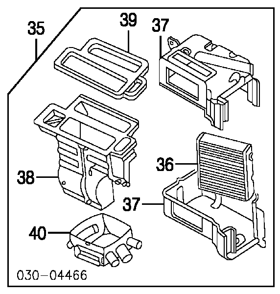271401N710 Market (OEM) радіатор пічки (обігрівача)