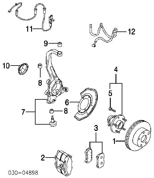 Диск переднього гальма Nissan/Infiniti 40206CD005 ціна, від 124.27 USD
