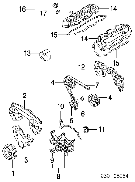 Сальник колінвала двигуна, передній 1351010Y10 Nissan