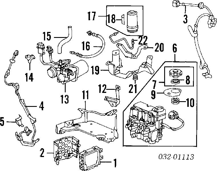 Датчик АБС (ABC) передній, лівий Honda 57455SR3801