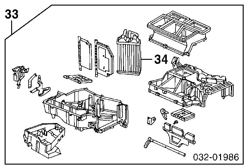 Радіатор пічки (обігрівача) Honda 79110SV4A01 ціна, від 39.18 USD