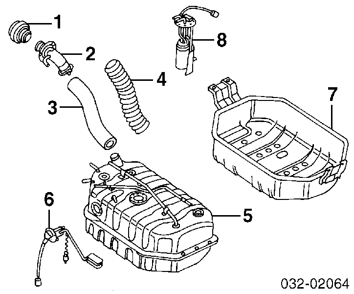 Елемент-турбінка паливного насосу 8970693361 Honda