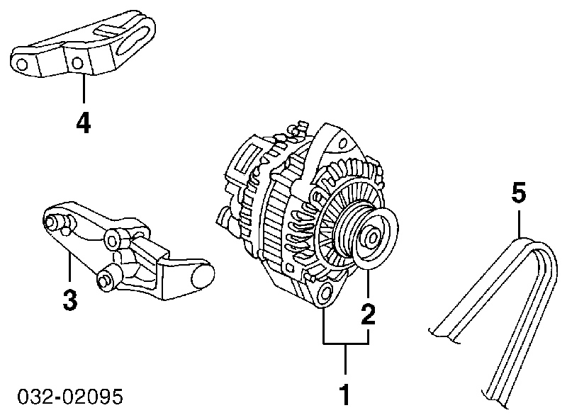 Купити 31110P3F004 Honda Ремінь генератора