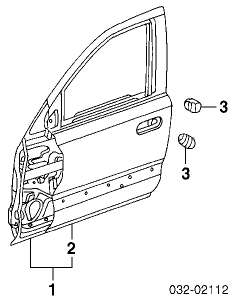 Двері передні, ліві Honda CR-V 1 (RD) (Хонда Црв)