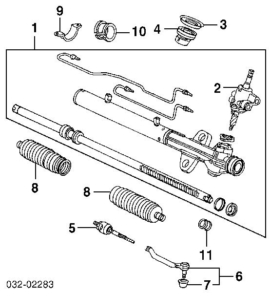 Рульова рейка 53601S82A01 Honda