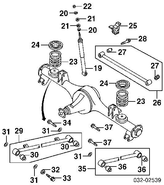  Пружина задня Isuzu Axiom 