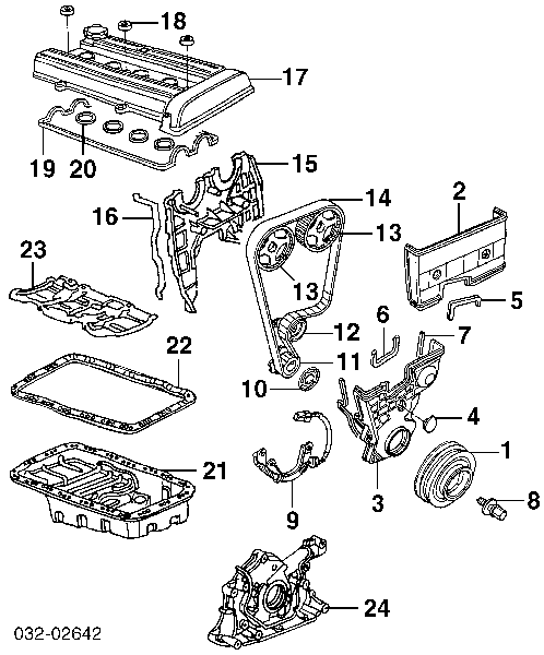 Прокладка клапанної кришки двигуна Honda 12341PR3000 ціна, від 7.56 USD