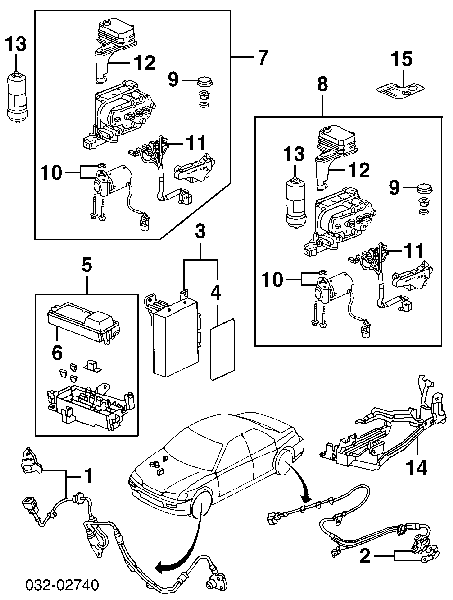  Датчик АБС (ABS) задній, лівий Honda Accord 5