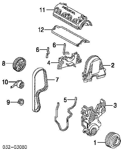 ГРМ ремінь Honda 14400PLM014
