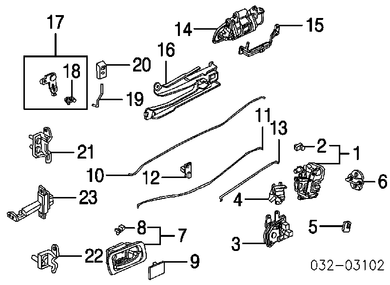 72655S5AA01 Honda Актуатор дверей, задніх, лівих