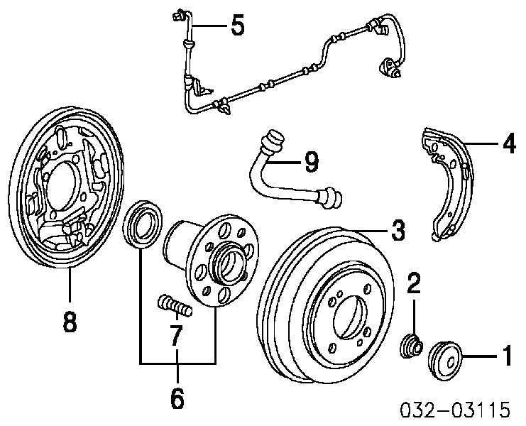 Шланг гальмівний задній T28031 Brembo