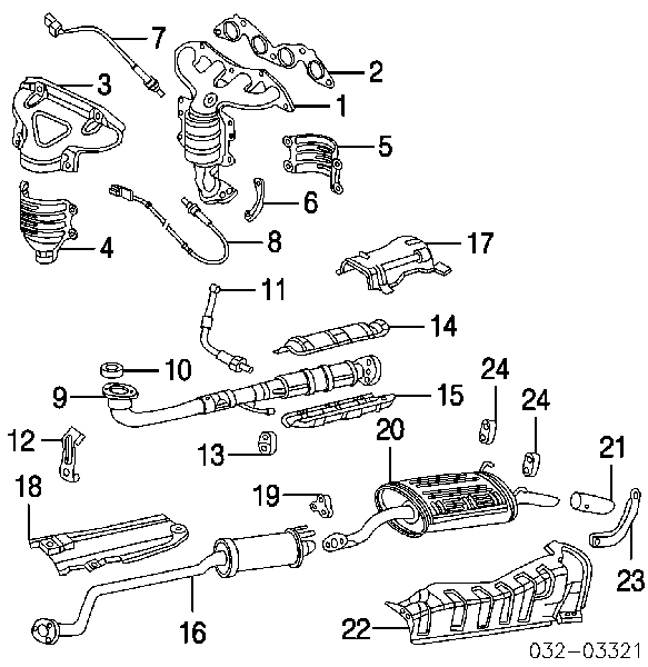 Лямбдазонд, датчик кисню до каталізатора Honda 36531PLE003 ціна, від 88.58 USD