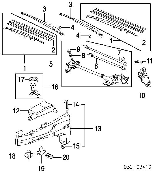 Кришка бачка омивача 38513SB0961 Honda