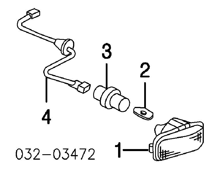 Повторювач повороту на крилі 34301S5HT02 Honda