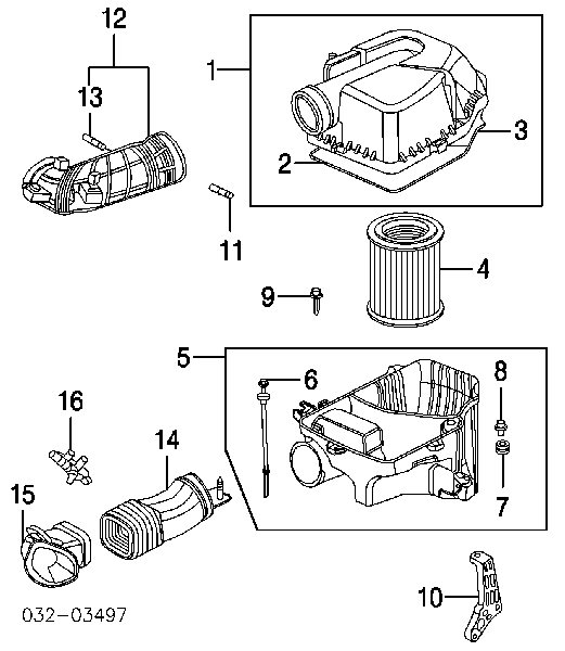 Купити 17220PNA003 Honda Автомобільний фільтр повітря