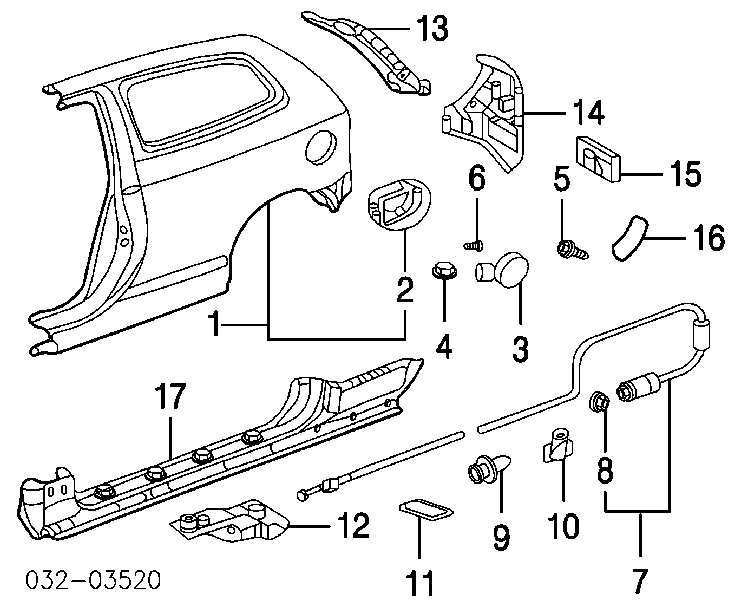 74422ST5000 Honda Кришка / пробка бензобака
