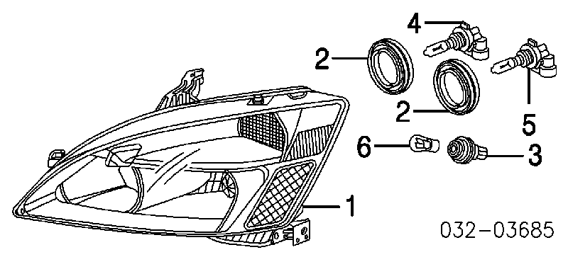 Лампочка покажчика повороту Acura RL (Акура RL)
