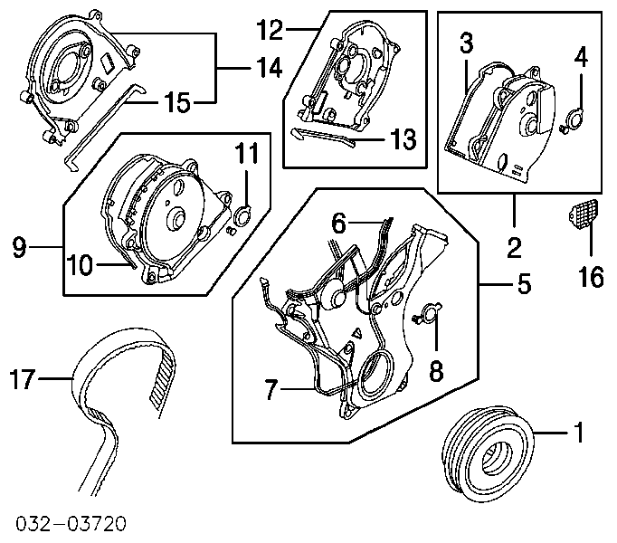 Шків колінвала 13810RCAA01 Honda