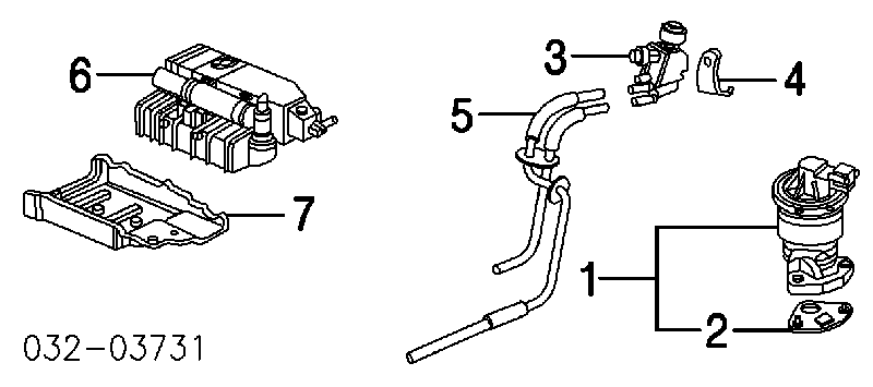Прокладка EGR-клапана рециркуляції Honda 18715PB2000 ціна, від 5.93 USD