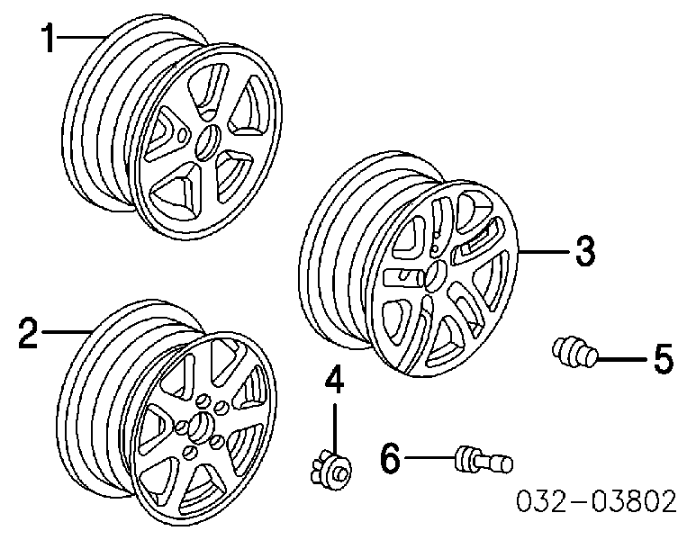 90381SV7A01 Honda Гайка колеса