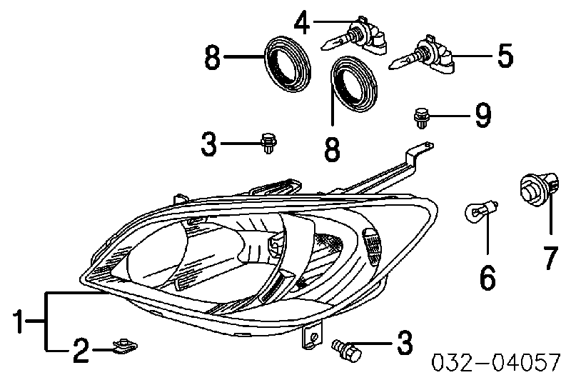 33116S84A01 Honda Лампочка галогенна