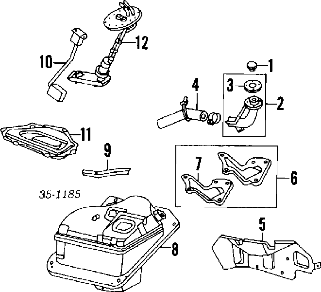 BPE81335Z Mazda Елемент-турбінка паливного насоса