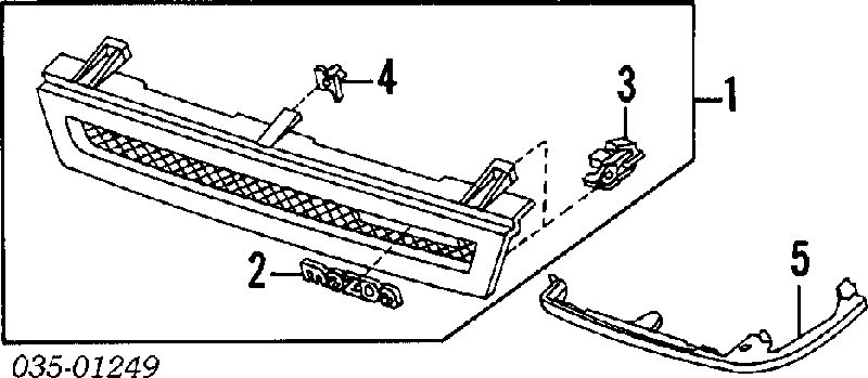 Вія (накладка) лівої фари Mazda 323 S 4 (BG) (Мазда 323)