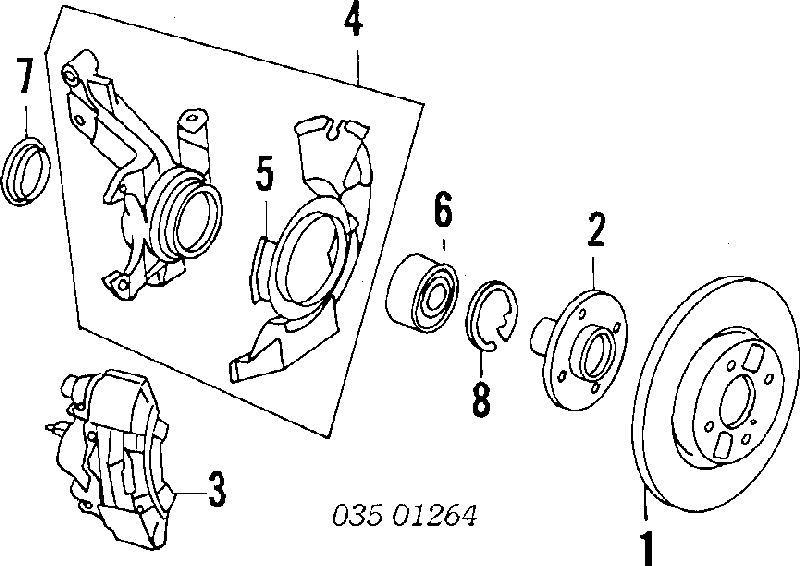 Диск гальмівний передній Mazda B5303325XE