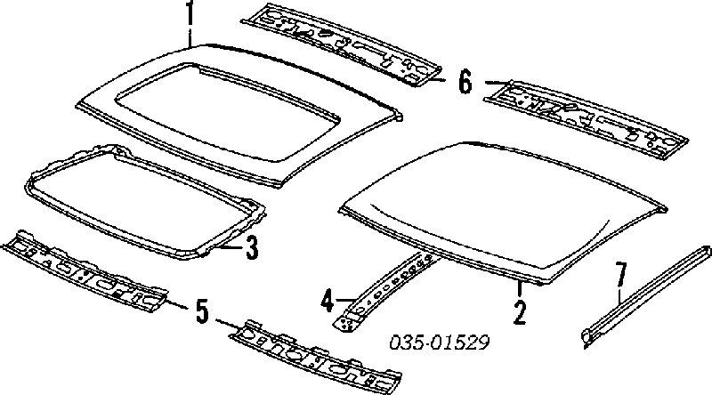 Молдинг даху, лівий Mazda MX-3 (EC) (Мазда Мх-3)