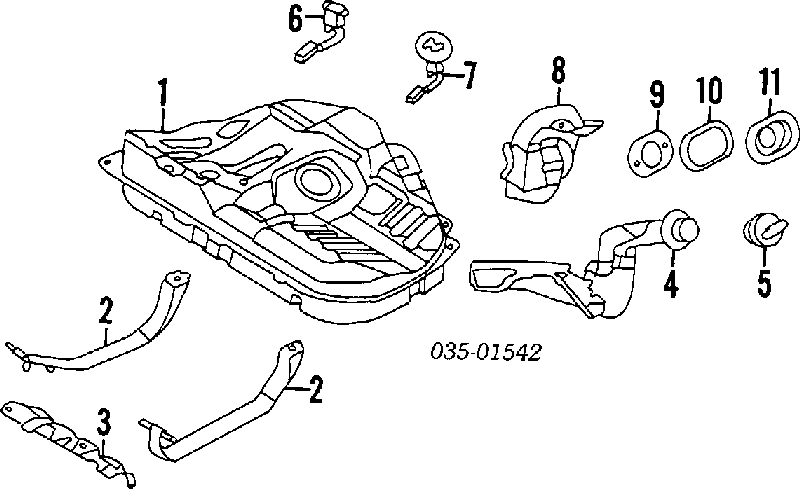 Паливний насос електричний, занурювальний B3E71335ZB Mazda