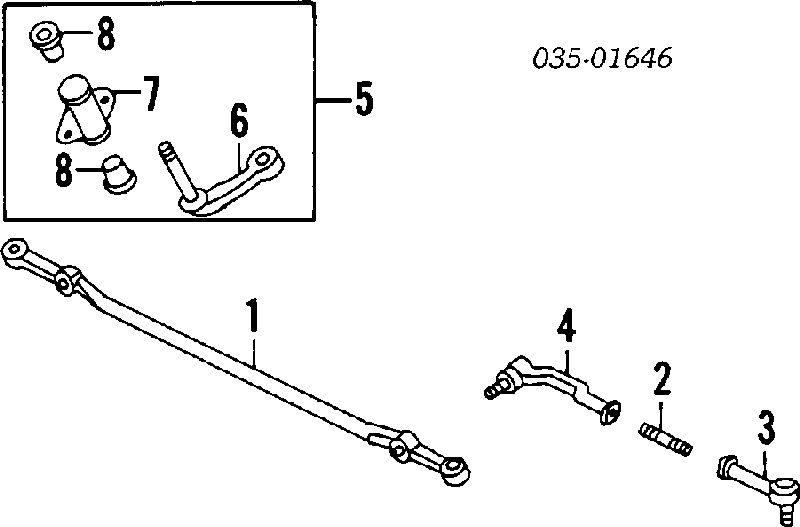 UB3932329 Mazda Втулка маятникового важіля