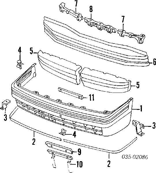 Бампер передній Mazda B45550031