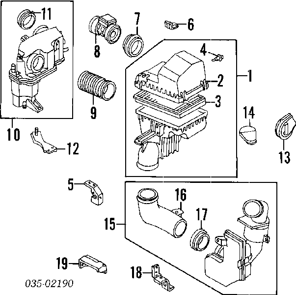 KJ0113215 Mazda датчик потоку (витрати повітря, витратомір MAF - (Mass Airflow))