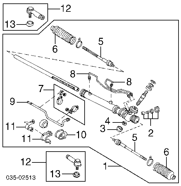 Тяга рульова Mazda GA2A32240A
