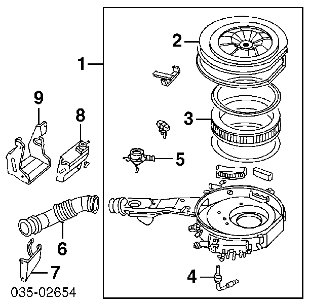 Фільтр повітряний AM1513Z40 Mazda