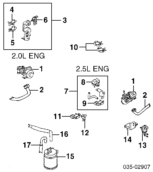 Клапан EGR, рециркуляції газів Mazda 323 F 5 (BA) (Мазда 323)