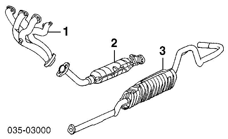 Прокладка випускного колектора 1F2313462 Mazda