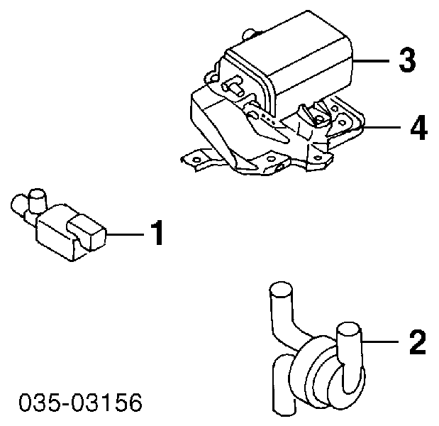 Клапан перемикання системи подачі повітря Mazda 323 F 6 (BJ) (Мазда 323)