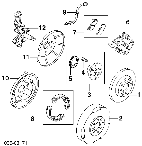Гнучка гальмівна трубка задня Mazda BC1D43810