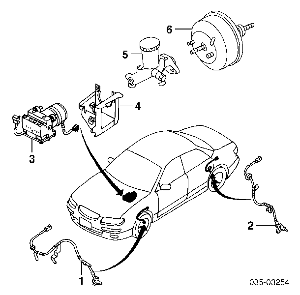 Циліндр гальмівний, головний Mazda Xedos 9 (TA) (Мазда Кседос)