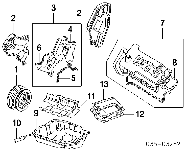 Прокладка піддону АКПП Mazda MPV (LW) (Мазда Мпв)