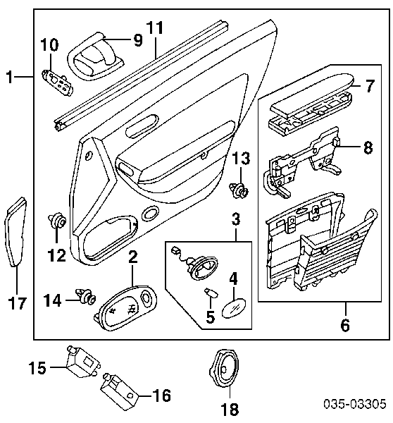 Пістон (кліп) кріплення обшивки дверей T205410 Signeda