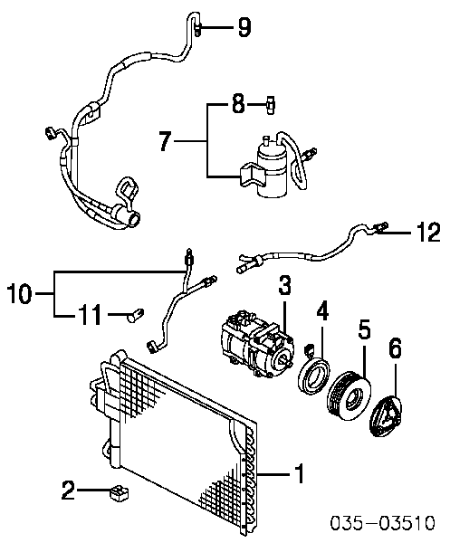 Ресивер-осушувач кондиціонера Ford Maverick 2 (1N2) (Форд Маверік)